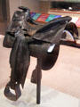 Saddle used by Frank Moore, said to be a Pony Express rider at Union Pacific Railroad Museum. Council Bluffs, IA.