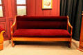 Settee from Abraham Lincoln's rail car at Union Pacific Railroad Museum. Council Bluffs, IA.