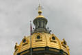 Golden dome of Iowa State Capitol. Des Moines, IA.