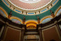 Details of dome rotunda interior of Iowa State Capitol. Des Moines, IA.
