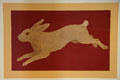 Rabbit stenciled in halls of Iowa State Capitol. Des Moines, IA.