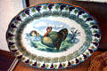 Serving platter with turkey design at Historical Museum of Iowa. Des Moines, IA.