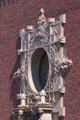 Sullivan's exterior surround for rose window of Merchants' National Bank. Grinnell, IA