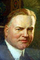 Painted portrait of Herbert Hoover President-elect by Henry Salem Hubbell. West Branch, IA.