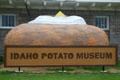 Giant baked potato sign of Idaho Potato Museum. Blackfoot, ID