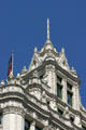 Details of roofline of Wrigley Building. Chicago, IL.