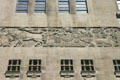 Babylonian-themed relief on InterContinental Chicago building. Chicago, IL.