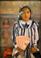 Ancestors of Tehamana painting by Paul Gauguin at Art Institute of Chicago. Chicago, IL.