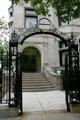 Gateway & arched front porch of William W. Kimball House. Chicago, IL.