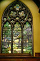 Forest scene stained glass windows by Louis Comfort Tiffany & Edward Burne-Jones in Second Presbyterian Church. Chicago, IL.