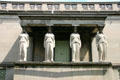 Caryatids on south side of Museum of Science & Industry. Chicago, IL.