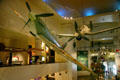 British Spitfire & German Stuka hanging in atrium of Museum of Science & Industry. Chicago, IL.