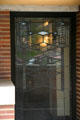 Leaded glass window of Frederick C. Robie House. Chicago, IL.