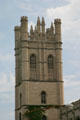 Tower of Hutchinson Commons of University of Chicago. Chicago, IL.