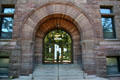 Entrance portal of Armour Institute building at Illinois Institute of Technology. Chicago, IL.