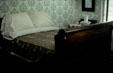 Abraham Lincoln's house guest bed, originally Lincoln's own bed. Springfield, IL.