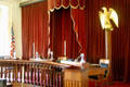 Former Supreme court chamber in Old State Capitol. Springfield, IL.