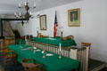 Courtroom restored to when Abraham Lincoln argued cases here in law office building. Springfield, IL.
