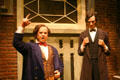 Recreation of scene of Lincoln debating Douglas at Abraham Lincoln Presidential Museum. Springfield, IL