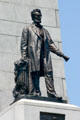 Statue of Abraham Lincoln holding Emancipation Proclamation by Larkin G. Mead at Lincoln's Tomb. Springfield, IL.