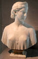 Marble bust of Ginevra by Hiram Powers at Art Institute of Chicago. Chicago, IL.