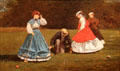 Croquet Scene painting by Winslow Homer at Art Institute of Chicago. Chicago, IL.