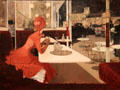 The Café painting by Fernand Lungren at Art Institute of Chicago. Chicago, IL.