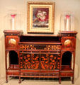 Cabinet with marquetry by Herter Brothers at Art Institute of Chicago. Chicago, IL.