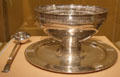 Silver punch bowl by Robert Riddle Jarvie of Chicago, IL at Art Institute of Chicago. Chicago, IL.