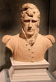 Terracotta bust of General Andrew Jackson by William Rush at Art Institute of Chicago. Chicago, IL.