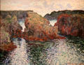 Rocks at Port-Goulphar, Belle-Ile painting by Claude Monet at Art Institute of Chicago. Chicago, IL.
