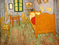 The Bedroom in his yellow house in Arles painting by Vincent van Gogh at Art Institute of Chicago. Chicago, IL.