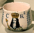 Tin-glazed earthenware caudle cup from Lambeth, England at Art Institute of Chicago. Chicago, IL.
