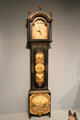 Tall case clock by Silas Hoadley & painted by Uriah Dyer of Warren, ME at Art Institute of Chicago. Chicago, IL.