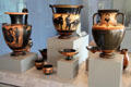 Collection of Greek terracotta black figure vessels from Athens at Art Institute of Chicago. Chicago, IL.
