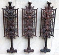 Cast iron stairway balusters from renovated Carson Pirie Scott & Co. store, Chicago by Louis H. Sullivan at Art Institute of Chicago. Chicago, IL.