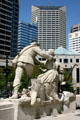 Returning plowman statue on War Memorial. Indianapolis, IN.
