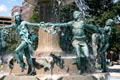 Dancing children on fountain in University Park. Indianapolis, IN.