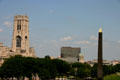 University Park with Scottish Rite Cathedral, obelisk & art museum. Indianapolis, IN.