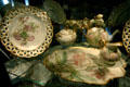Porcelain hand-painted by Caroline Scott Harrison wife of President Benjamin Harrison. Indianapolis, IN.