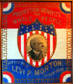 Levi P. Morton Protection Benefits the Whole People campaign poster at Benjamin Harrison Presidential Site. Indianapolis, IN.