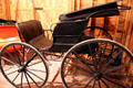 Buggy in carriage house at Benjamin Harrison Presidential Site. Indianapolis, IN.