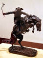 Bronco Buster bronze sculpture by Frederic Sackrider Remington at Eiteljorg Museum. Indianapolis, IN.