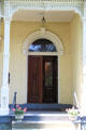 Front door of Sage-Robinson-Nagel house. Terre Haute, IN.