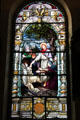 Christ the healer stained-glass window by Von Gerichten Art Glass of Columbus in Old Cathedral. Vincennes, IN.