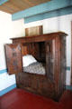 Lit-clos cabinet bed with doors open in Old French House. Vincennes, IN.