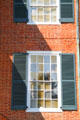 Window detail of Grouseland. Vincennes, IN.