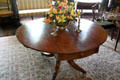 Drop leaf table in Counsel room once used by William Henry Harrison in his Ohio home, not here at Vincennes at Grouseland. Vincennes, IN.