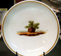 China plate used by Harrison's at Grouseland. Vincennes, IN.