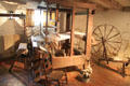 Basement spinning & weaving room at Grouseland. Vincennes, IN.